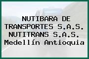 NUTIBARA DE TRANSPORTES S.A.S. NUTITRANS S.A.S. Medellín Antioquia