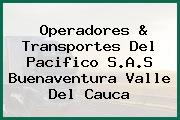 Operadores & Transportes Del Pacifico S.A.S Buenaventura Valle Del Cauca