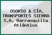 OSORIO & CÍA. TRANSPORTES SIERRA S.A. Barranquilla Atlántico
