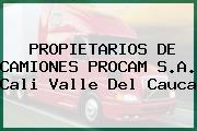 PROPIETARIOS DE CAMIONES PROCAM S.A. Cali Valle Del Cauca
