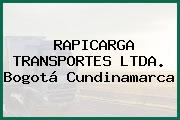 RAPICARGA TRANSPORTES LTDA. Bogotá Cundinamarca