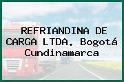 REFRIANDINA DE CARGA LTDA. Bogotá Cundinamarca