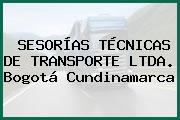 SESORÍAS TÉCNICAS DE TRANSPORTE LTDA. Bogotá Cundinamarca