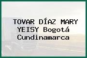 TOVAR DÍAZ MARY YEISY Bogotá Cundinamarca