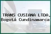 TRANS CUSIANA LTDA. Bogotá Cundinamarca
