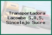 Transportadora Lacombe S.A.S. Sincelejo Sucre