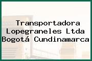 Transportadora Lopegraneles Ltda Bogotá Cundinamarca