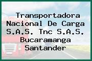 Transportadora Nacional De Carga S.A.S. Tnc S.A.S. Bucaramanga Santander