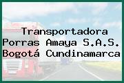 Transportadora Porras Amaya S.A.S. Bogotá Cundinamarca
