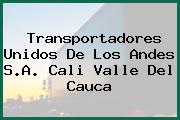 Transportadores Unidos De Los Andes S.A. Cali Valle Del Cauca
