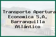 Transporte Apertura Economica S.A. Barranquilla Atlántico