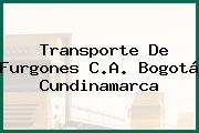 Transporte De Furgones C.A. Bogotá Cundinamarca