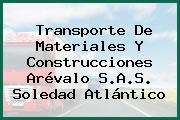 Transporte De Materiales Y Construcciones Arévalo S.A.S. Soledad Atlántico
