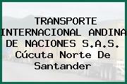TRANSPORTE INTERNACIONAL ANDINA DE NACIONES S.A.S. Cúcuta Norte De Santander