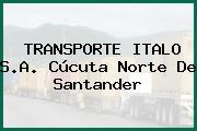 TRANSPORTE ITALO S.A. Cúcuta Norte De Santander