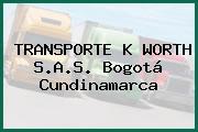 TRANSPORTE K WORTH S.A.S. Bogotá Cundinamarca