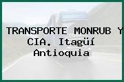 TRANSPORTE MONRUB Y CIA. Itagüí Antioquia