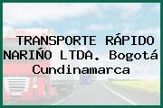 TRANSPORTE RÁPIDO NARIÑO LTDA. Bogotá Cundinamarca