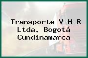 Transporte V H R Ltda. Bogotá Cundinamarca