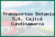 Transportes Betania S.A. Cajicá Cundinamarca