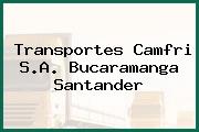 Transportes Camfri S.A. Bucaramanga Santander
