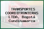 TRANSPORTES COORDIFRONTERAS LTDA. Bogotá Cundinamarca