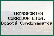 TRANSPORTES CORREDOR LTDA. Bogotá Cundinamarca