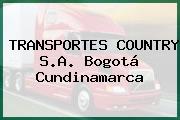 TRANSPORTES COUNTRY S.A. Bogotá Cundinamarca