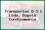 Transportes D S L Ltda. Bogotá Cundinamarca