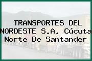 TRANSPORTES DEL NORDESTE S.A. Cúcuta Norte De Santander