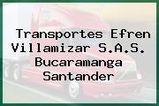 Transportes Efren Villamizar S.A.S. Bucaramanga Santander