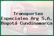 Transportes Especiales Arg S.A. Bogotá Cundinamarca