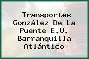 Transportes González De La Puente E.U. Barranquilla Atlántico