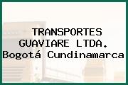 Transportes Guaviare Ltda. Bogotá Cundinamarca