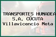 TRANSPORTES HUMADEA S.A. CÚCUTA Villavicencio Meta