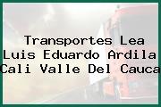 Transportes Lea Luis Eduardo Ardila Cali Valle Del Cauca