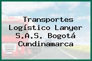 Transportes Logístico Lanyer S.A.S. Bogotá Cundinamarca
