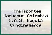 Transportes Maquehua Colombia S.A.S. Bogotá Cundinamarca