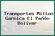 Transportes Milton Garnica El Peñón Bolívar