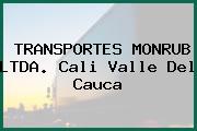 TRANSPORTES MONRUB LTDA. Cali Valle Del Cauca
