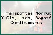 Transportes Monrub Y Cía. Ltda. Bogotá Cundinamarca