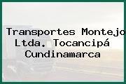 Transportes Montejo Ltda. Tocancipá Cundinamarca