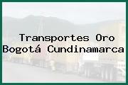 Transportes Oro Bogotá Cundinamarca