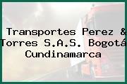 Transportes Perez & Torres S.A.S. Bogotá Cundinamarca