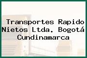 Transportes Rapido Nietos Ltda. Bogotá Cundinamarca
