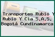 Transportes Rubio Y Rubio Y Cia S.A.S. Bogotá Cundinamarca