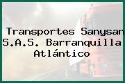 Transportes Sanysan S.A.S. Barranquilla Atlántico