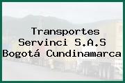 Transportes Servinci S.A.S Bogotá Cundinamarca