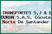 TRANSPORTES S.J & E DURAN S.A.S. Cúcuta Norte De Santander