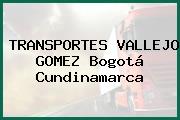 TRANSPORTES VALLEJO GOMEZ Bogotá Cundinamarca